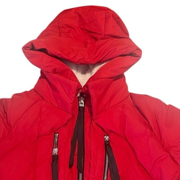 OROLAY Red Thickened  Multiple Pockets Down Jacket Size Small NWOT - Picture 7 of 15